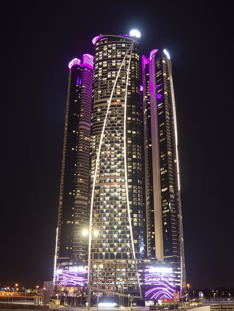Night view of building